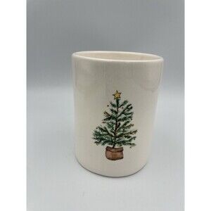 NWOB Rae Dunn Emerald Balsam Wish Christmas Tree Ceramic Candle